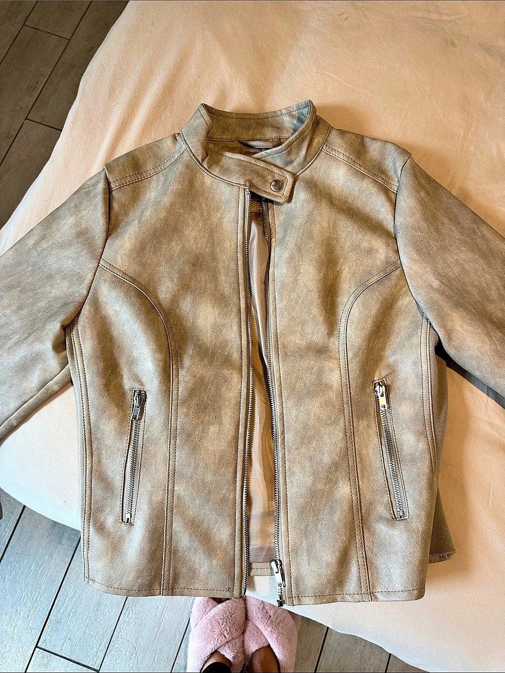 Cavalini Women's Moto Jacket in Brown Like New